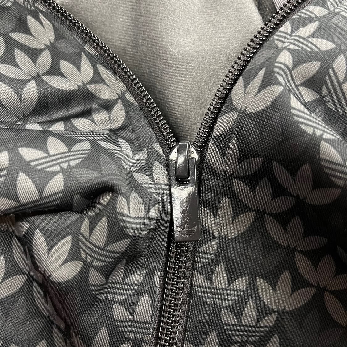 아디다스 블랙 그레이 파이어버드 패턴 져지  상품이미지7