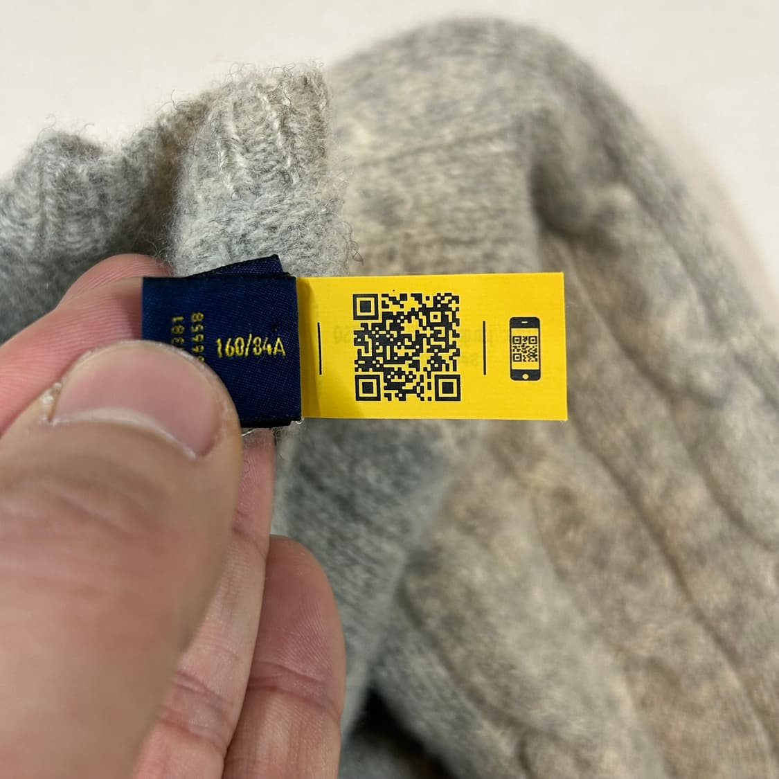 S) 폴로 랄프로렌 캐시미어 블렌드 케이블 가디건 신형 큐알탭 상품이미지7