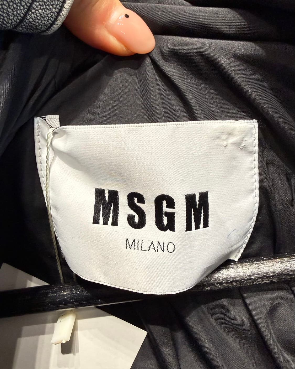 msgm 블루 페이크 퍼 후드 자켓 상품이미지8
