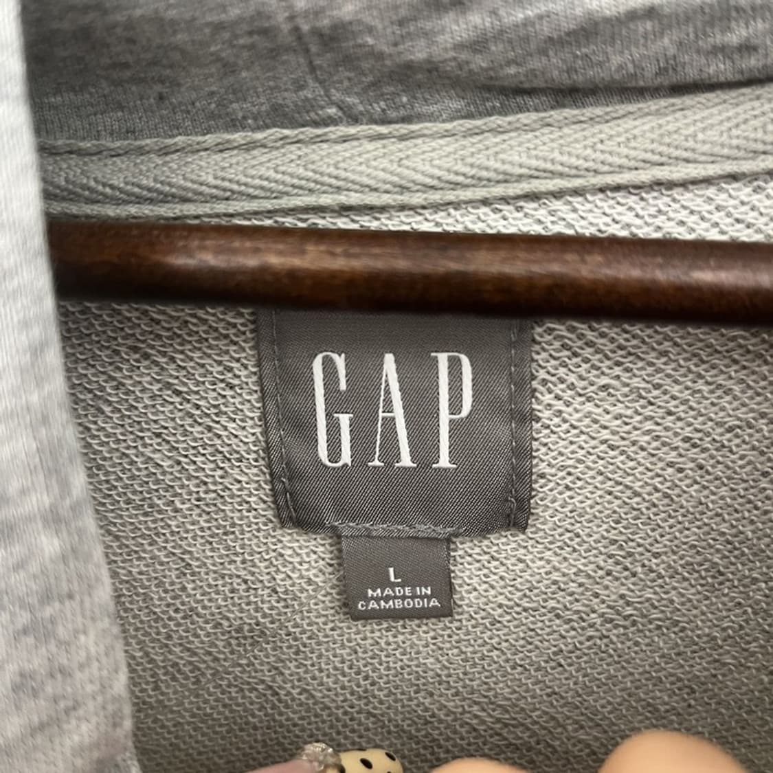 갭 올드스쿨 빈티지 레트로 빅로고 오버핏 후드티 L C09992 상품이미지5