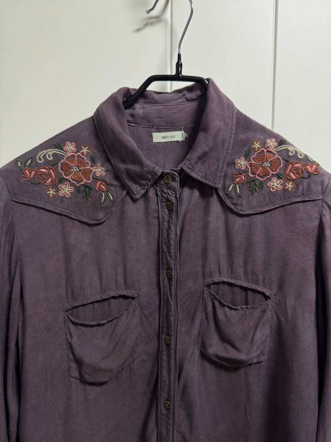 Purple flower pattern western shirts 상품이미지2