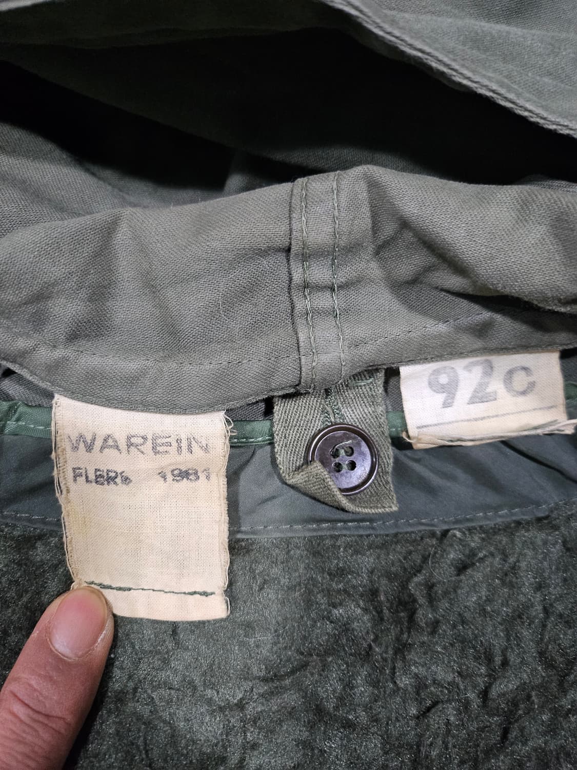 80s 프랑스군 오리지날 s300 m64파카 92C 상품이미지3