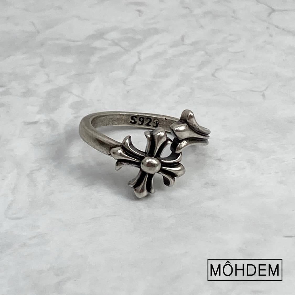 [Unisex] 크로스 링 실버 반지 상품이미지4