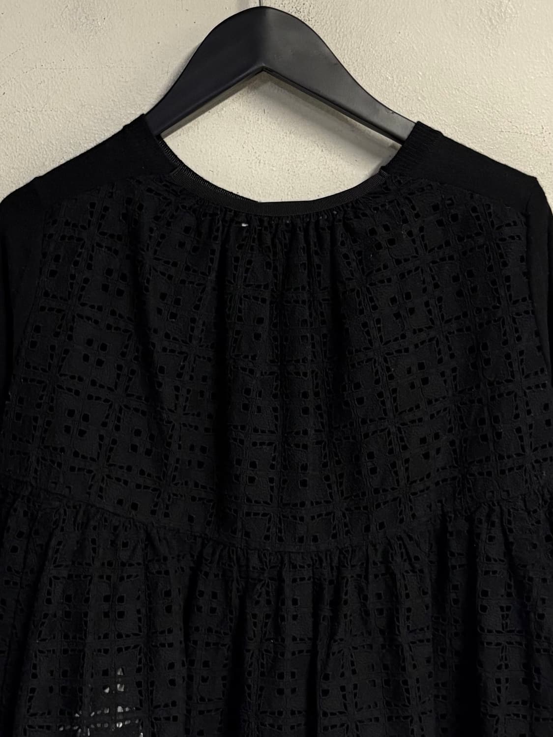 SACAI LUCK lace mix knit cardigan  상품이미지6