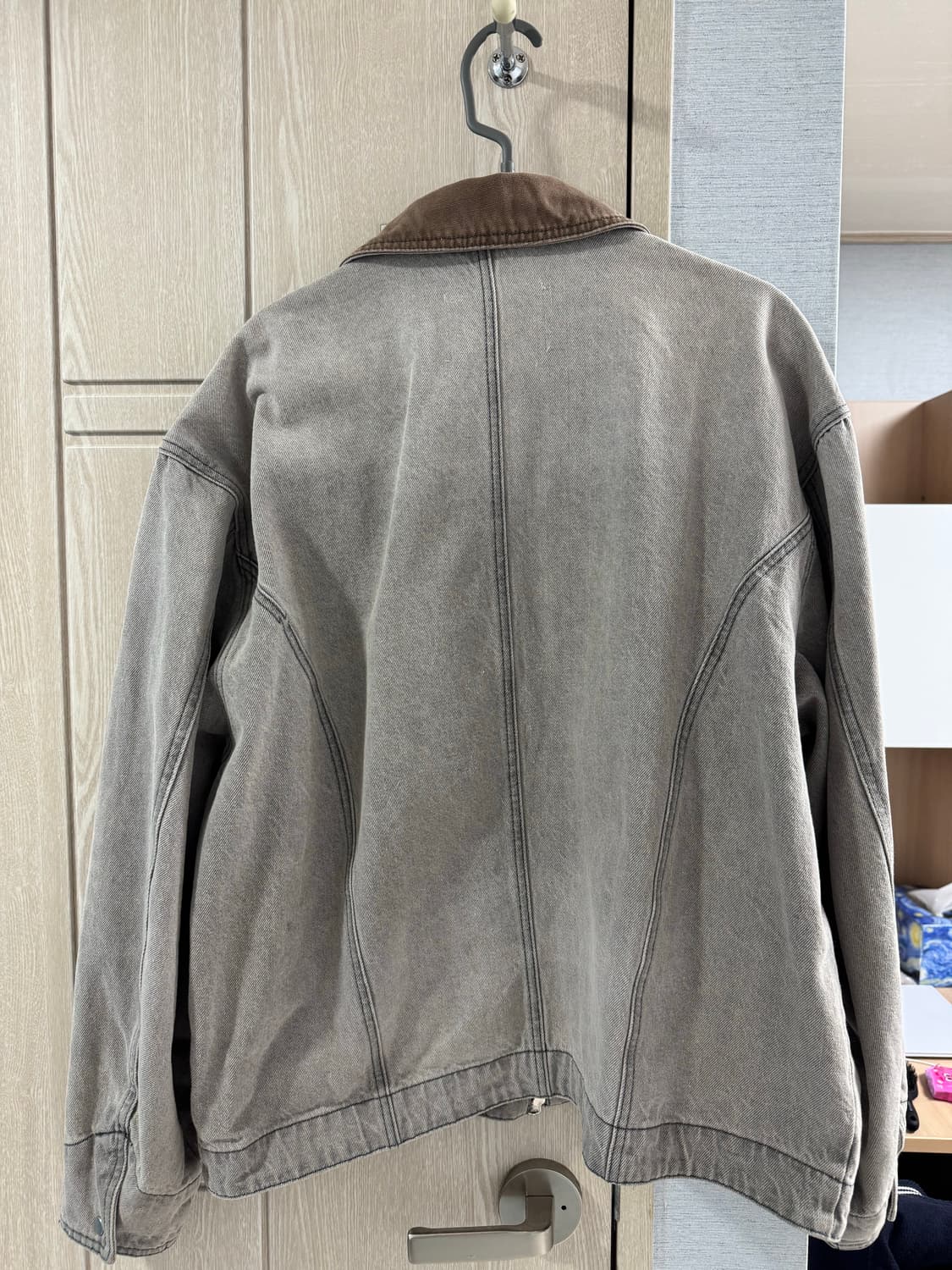 인사일런스 워시드 데님 워크 자켓 L 상품이미지4