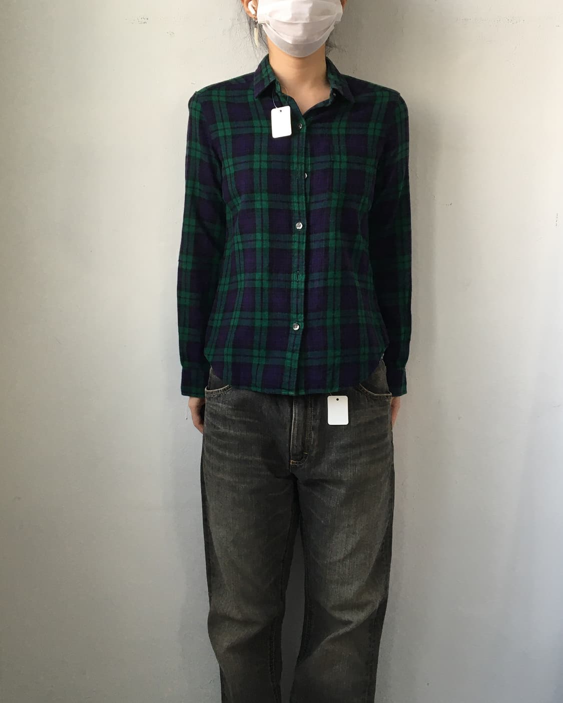 Check pattern shirt 상품이미지1