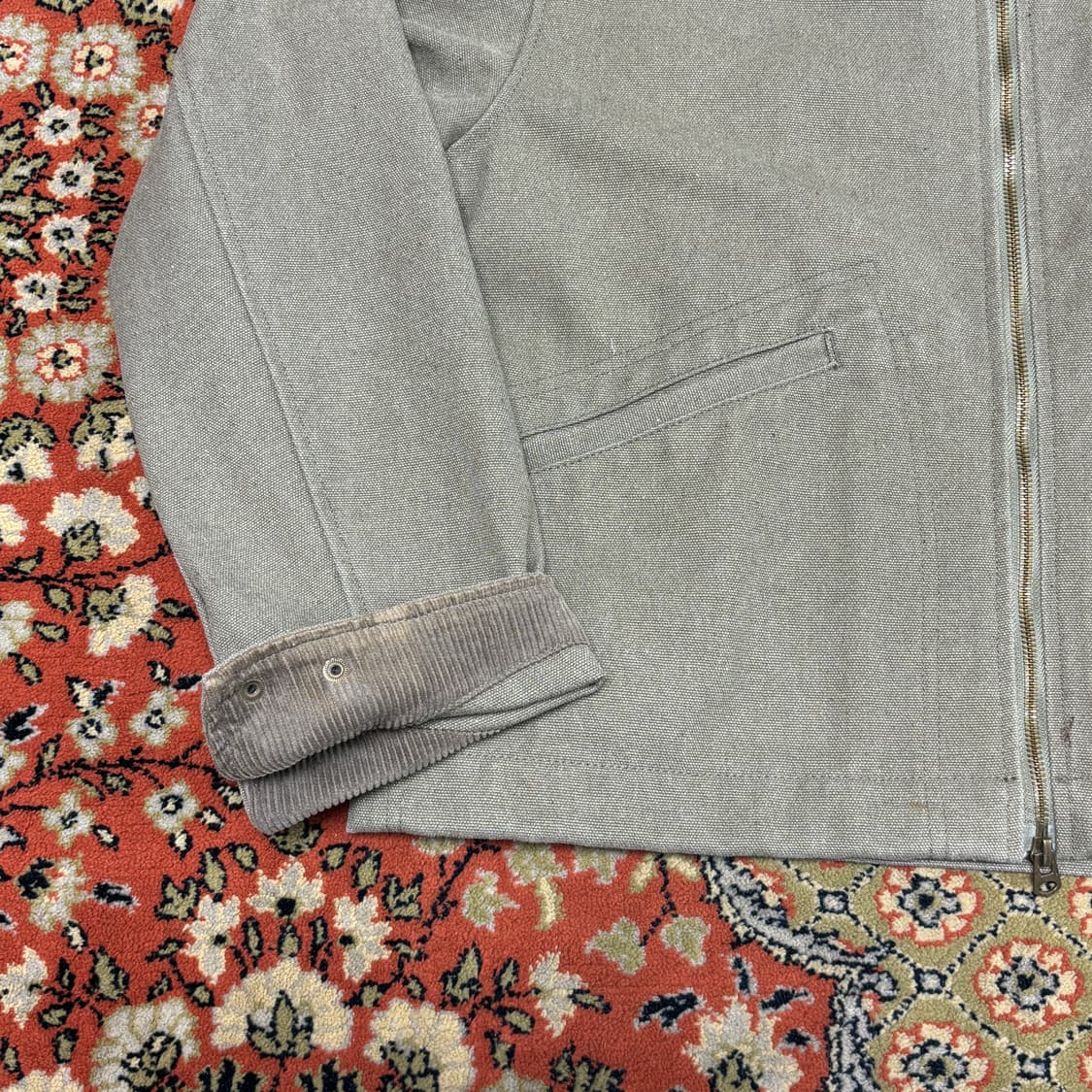 [M] 라퍼지스토어 워크 자켓 카키 그레이 상품이미지4