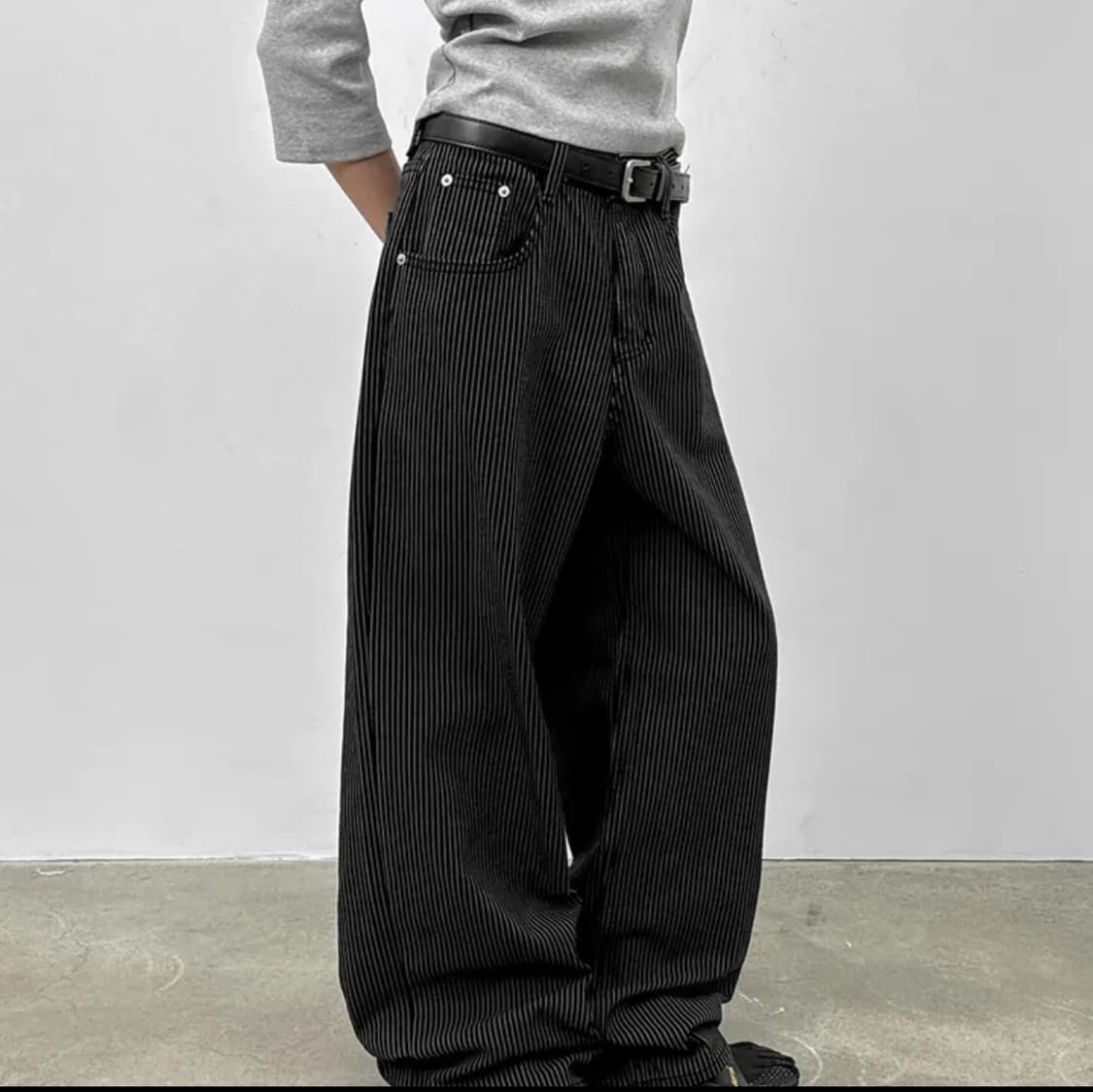 Stripe Cotton Pants 상품이미지2