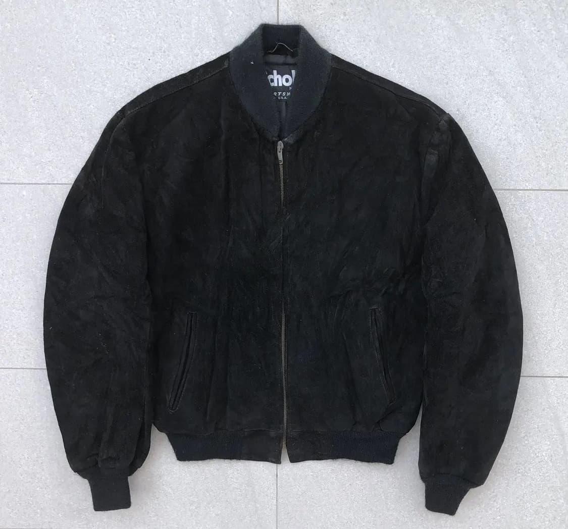 [구매] 쇼트 스웨이드 봄버 자켓 42, 44 상품이미지1