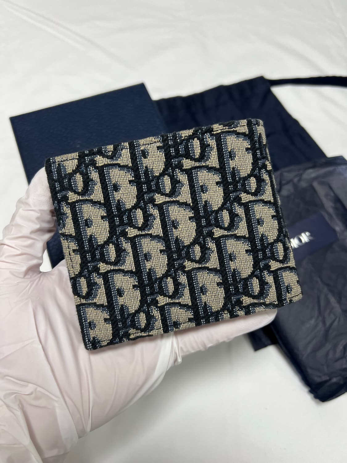 [정품] 신형, 새상품급 / 디올 오블리크 반지갑 베이지 상품이미지2