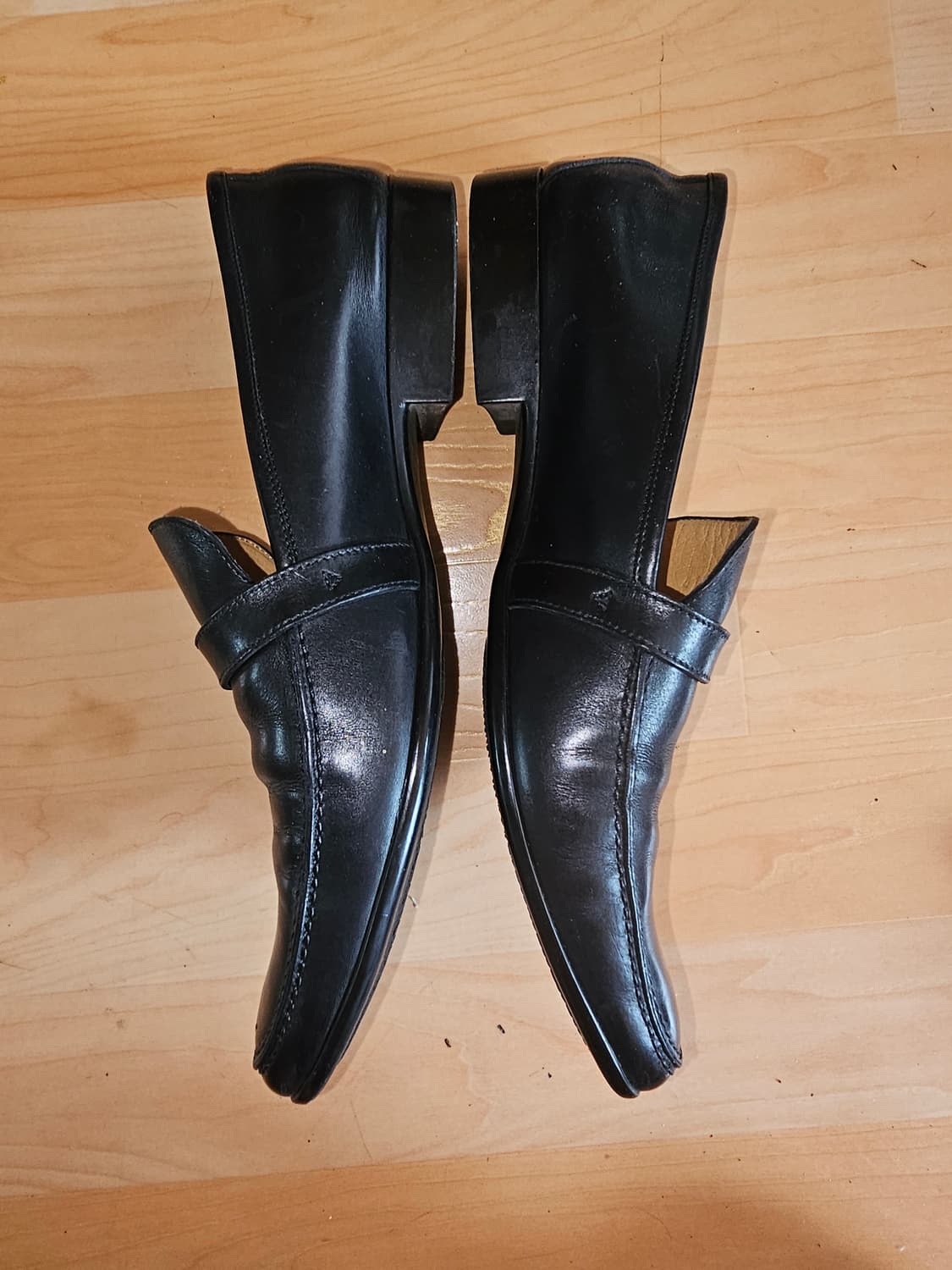 에르메스 블랙 가죽 남성 로퍼 구두 상품이미지3