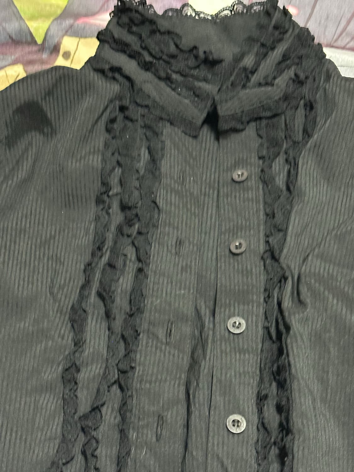 고딕 레이스 셔츠 블라우스 상품이미지2