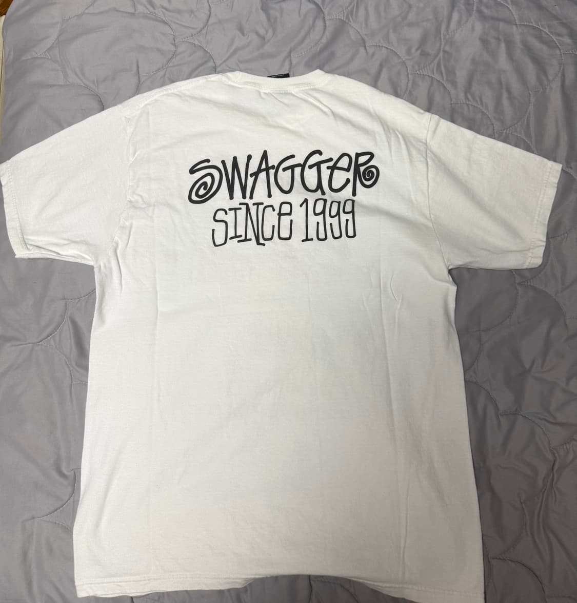 ( M ) 스투시 반팔 티셔츠 화이트 SWG 상품이미지4