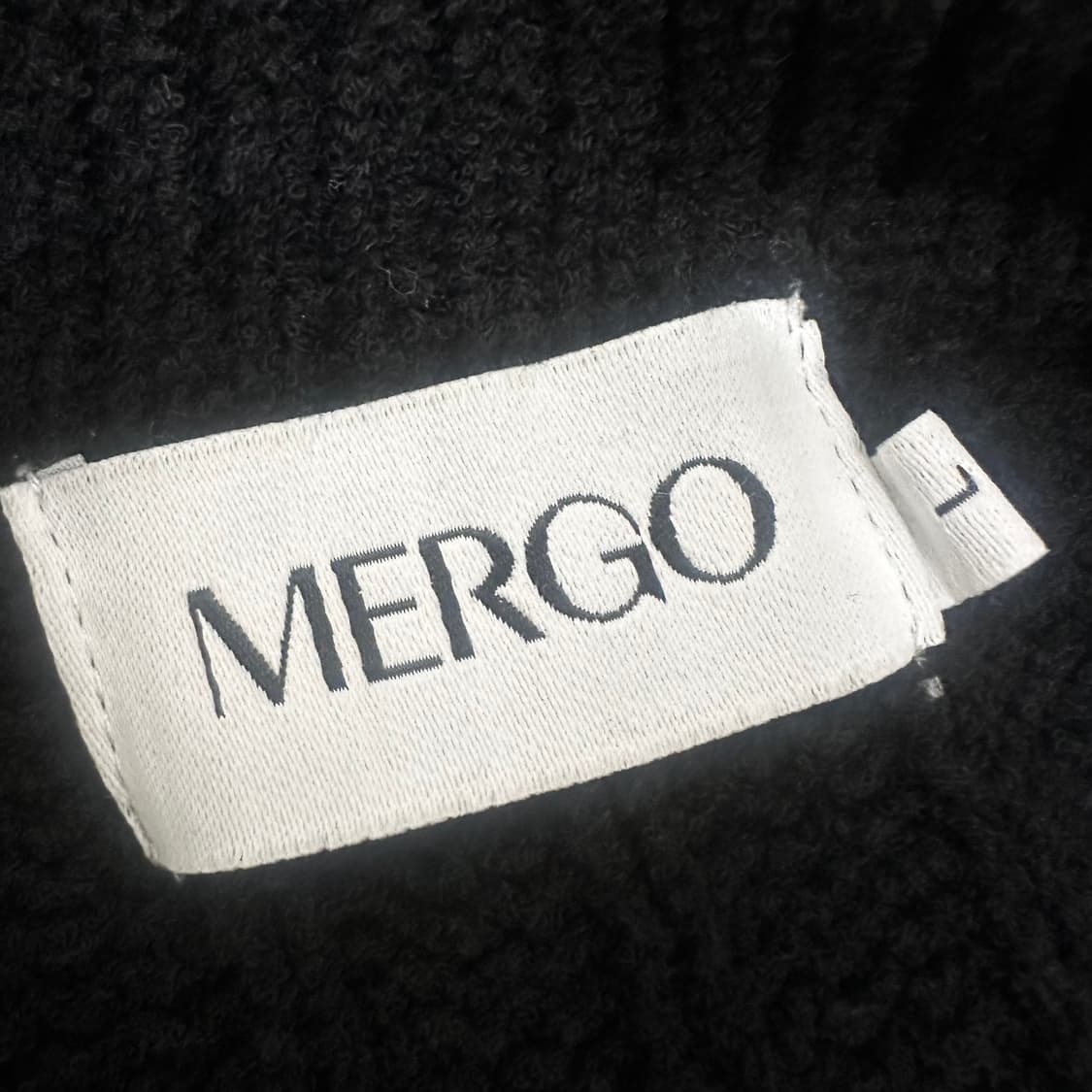 MERGO 메르고 부클 버튼 가디건 블랙 L 상품이미지4