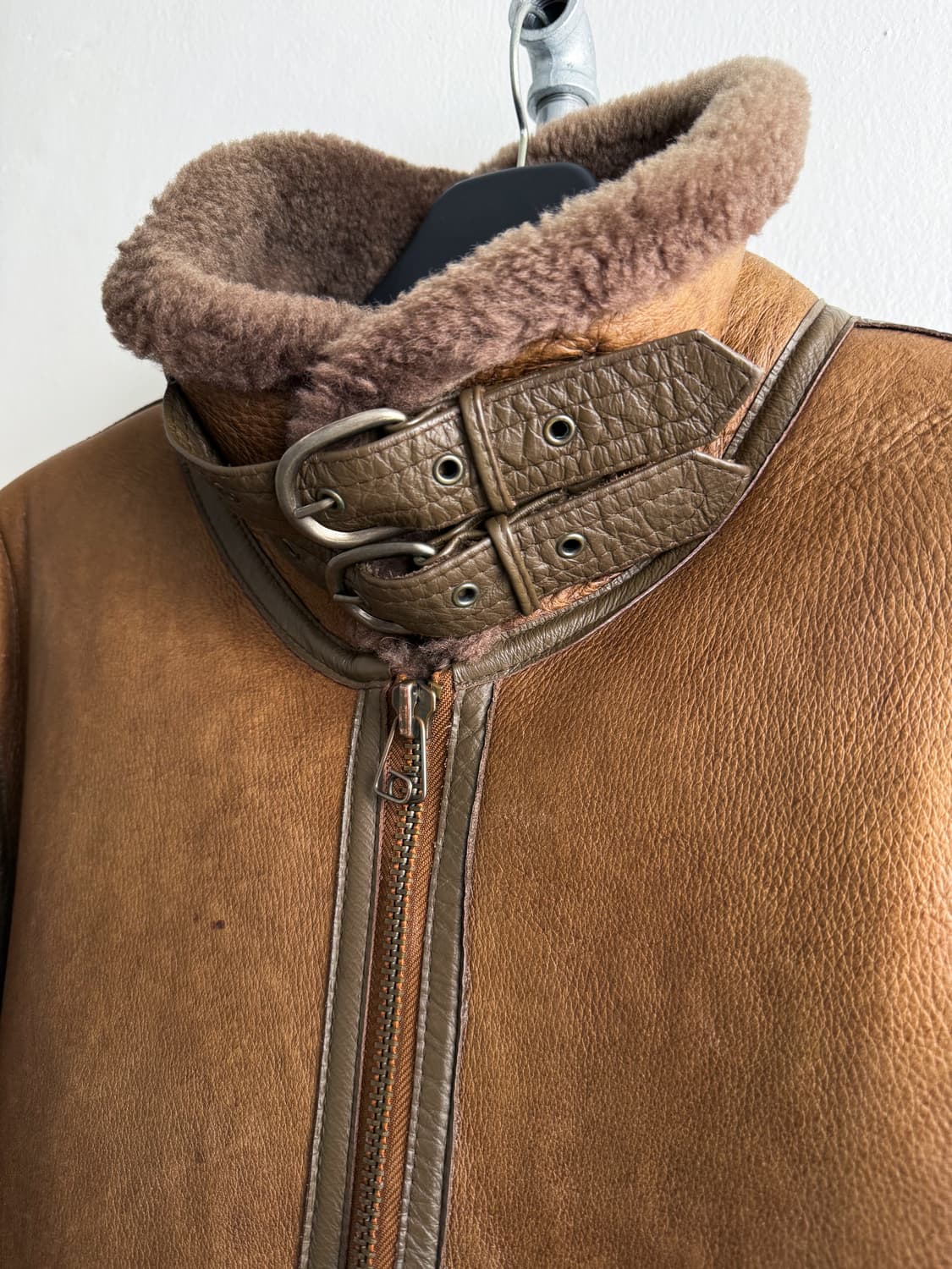 Vintage Sheepskin B-3 Leather Jacket 상품이미지4