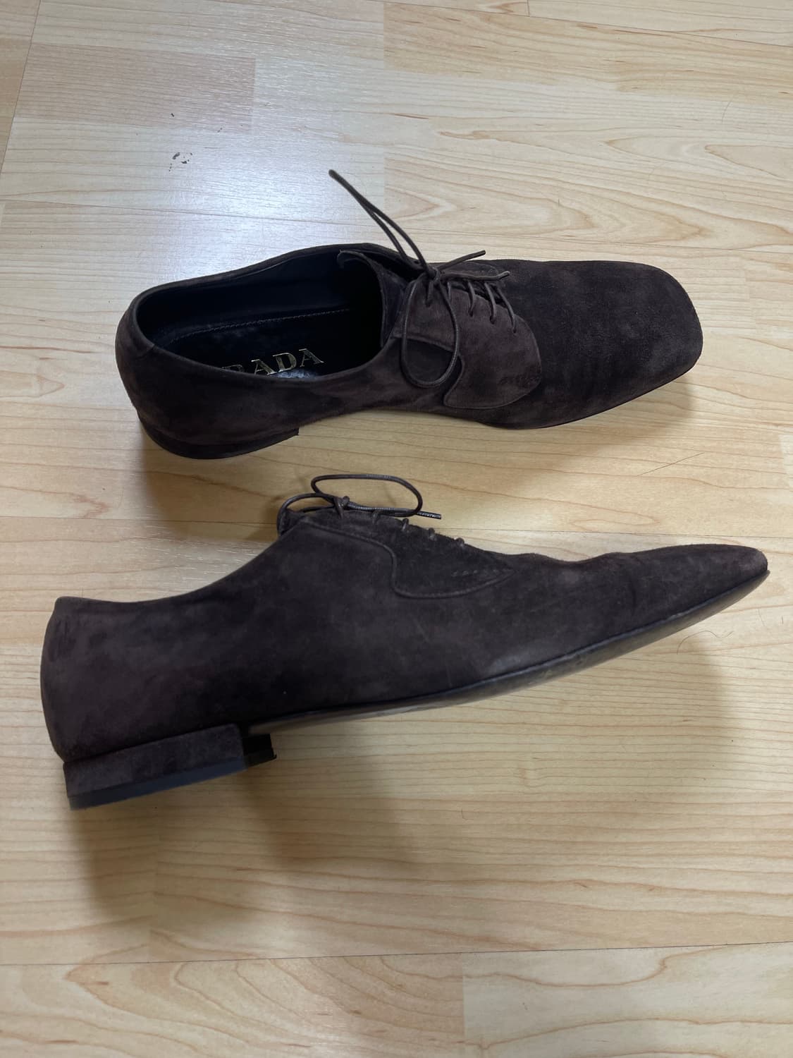 프라다 스웨이드 더비 로퍼 275 상품이미지3