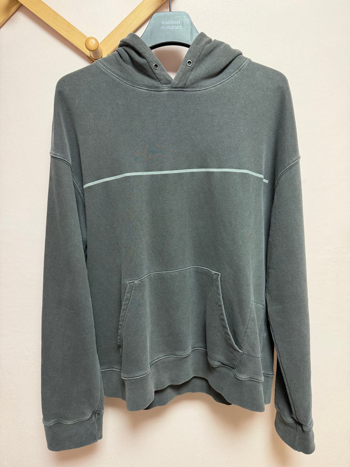 플라스틱프로덕트 라인 후드티 (M) 상품이미지1