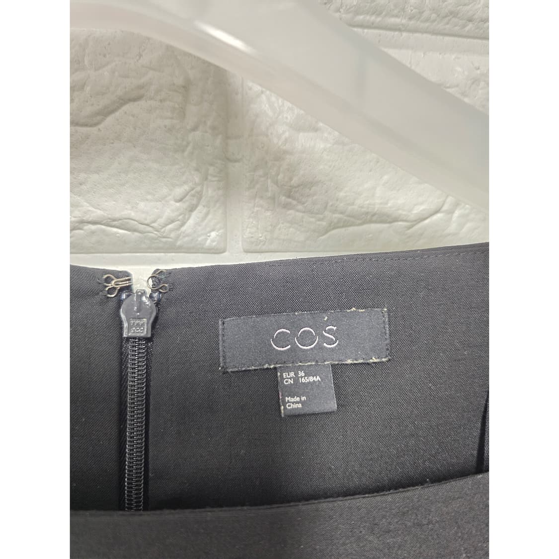 코스 COS 스퀘어넥 퍼프 소매 원피스 블랙 S 상품이미지2