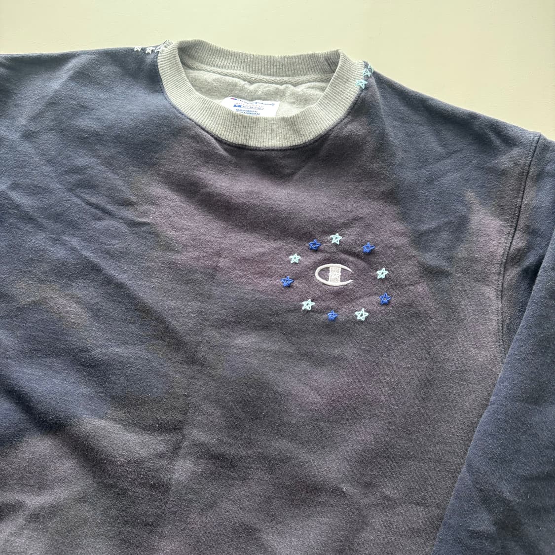 챔피언 선페이딩 투톤 / 스타 사시코 스웻셔츠 M 상품이미지2