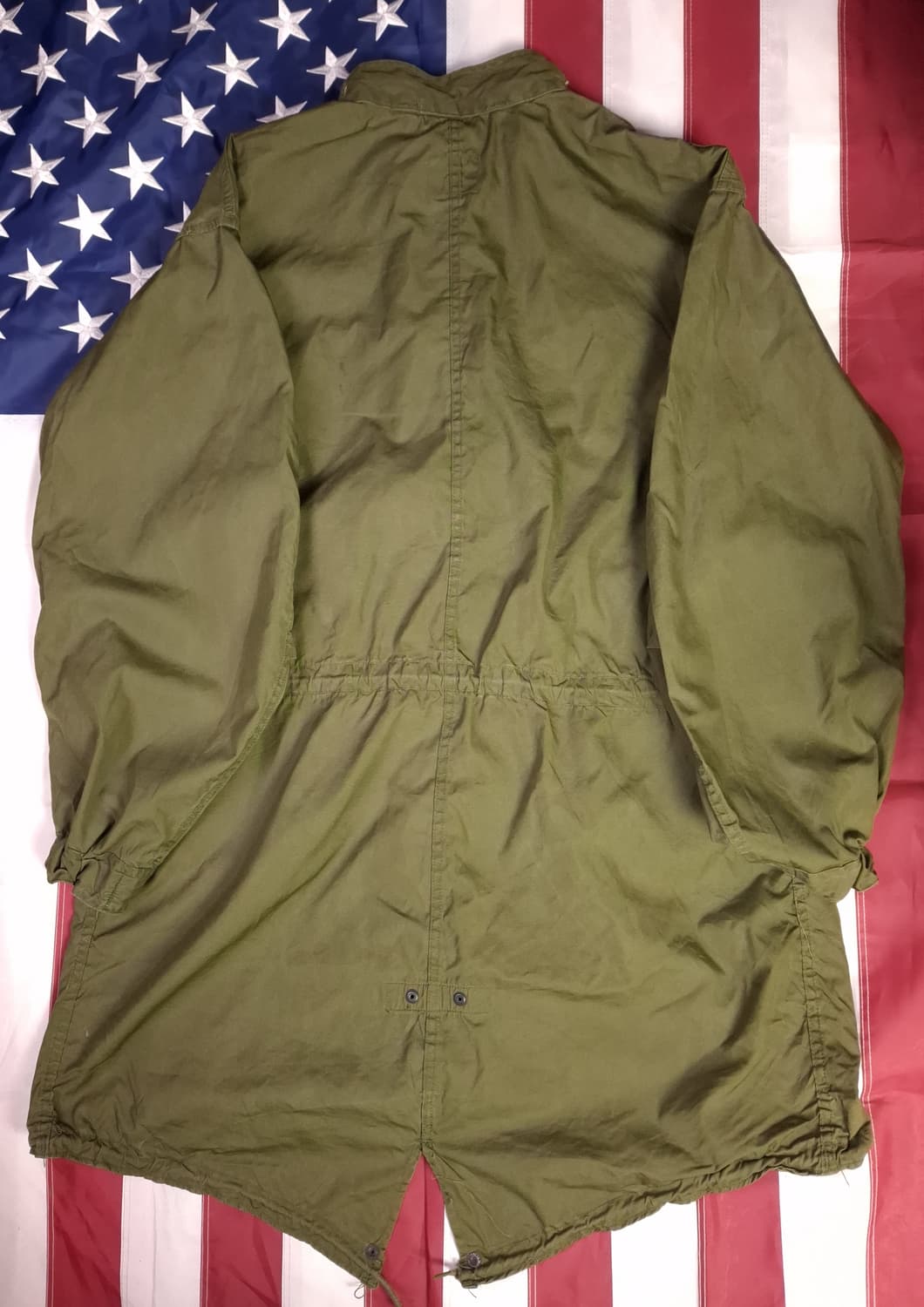 완전 새제품 오리지날 초기형 미군 M-65피쉬테일 개파카 스몰 풀셋트 상품이미지10