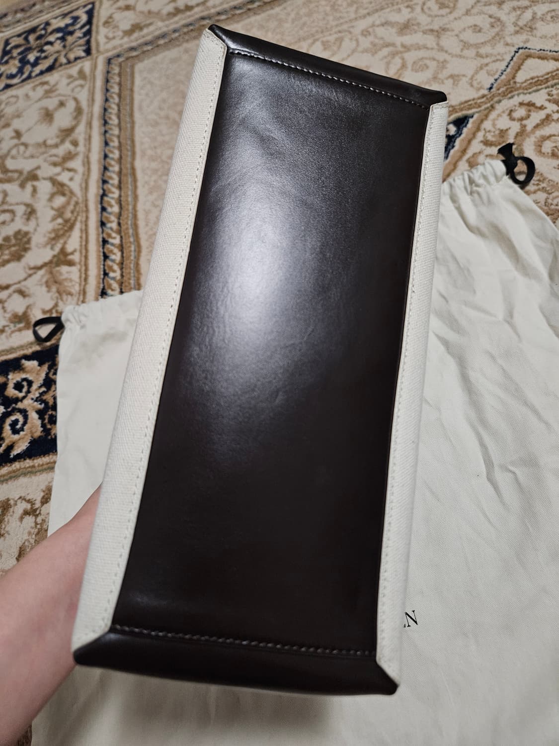 낫띵리튼 nothing written 미니 골프백 캔버스/브라운 상품이미지6