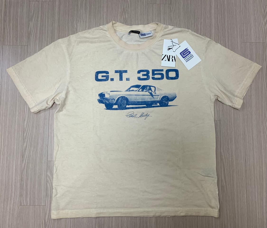 자라 G.T.350 SHELBYⓇ 셸비 빈티지 그래픽 반팔 티셔츠 상품이미지6