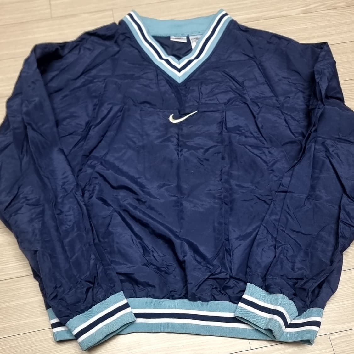 미제 USA  나이키 V넥 바람막이 웜업 네이비(L) 상품이미지1