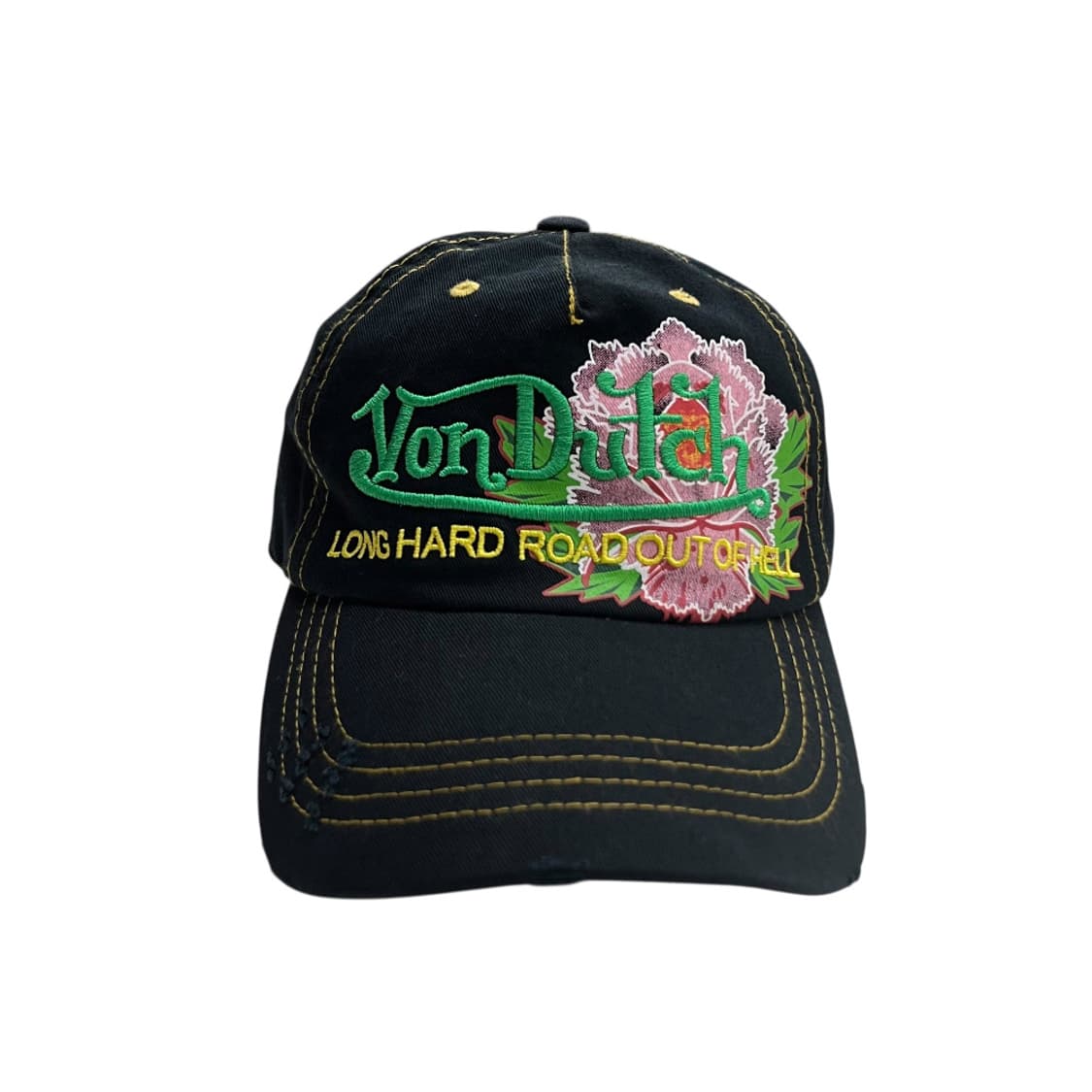 본더치 y2k 플라워 펑크맛 블랙 볼캡 상품이미지5