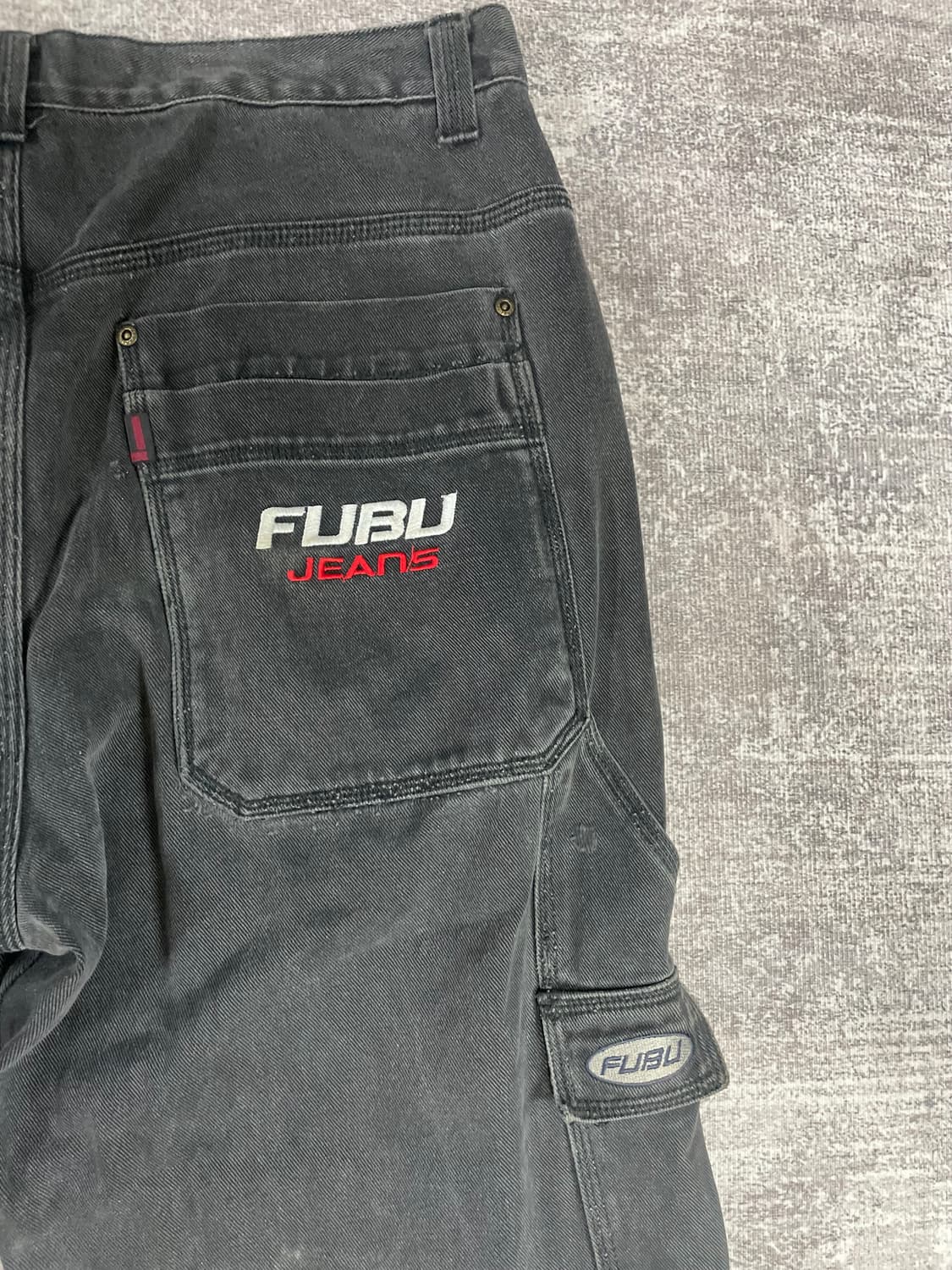 90s old school FUBU 흑청카펜터 상품이미지7