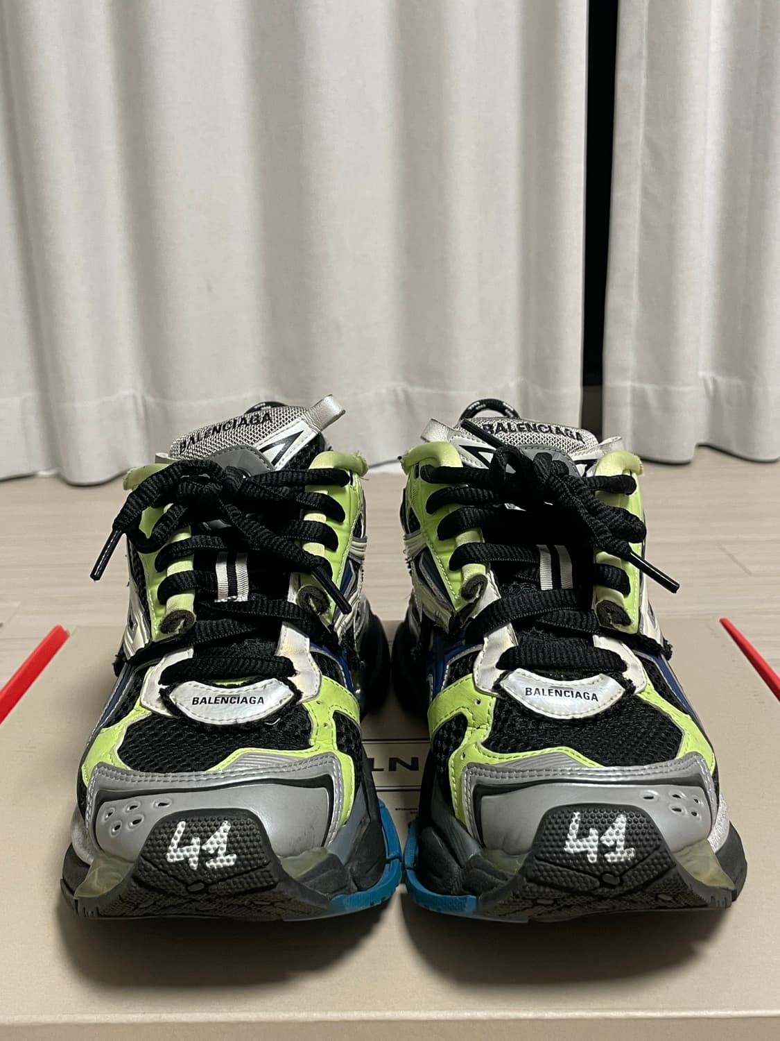 [41] 발렌시아가 러너 그레이 그린 블루 상품이미지4