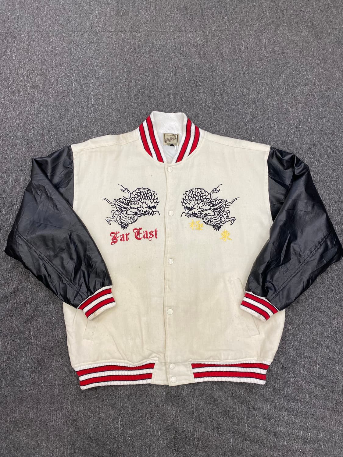 90s 빈티지 스카쟌 x 바시티 자켓 상품이미지2