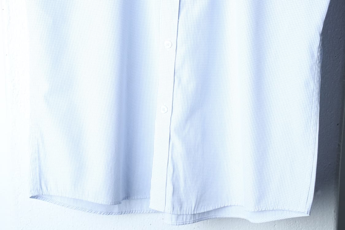 (XL) 루이가또즈 반팔 카라 티셔츠 셔츠 남방 체크 연블루-H32492 상품이미지4