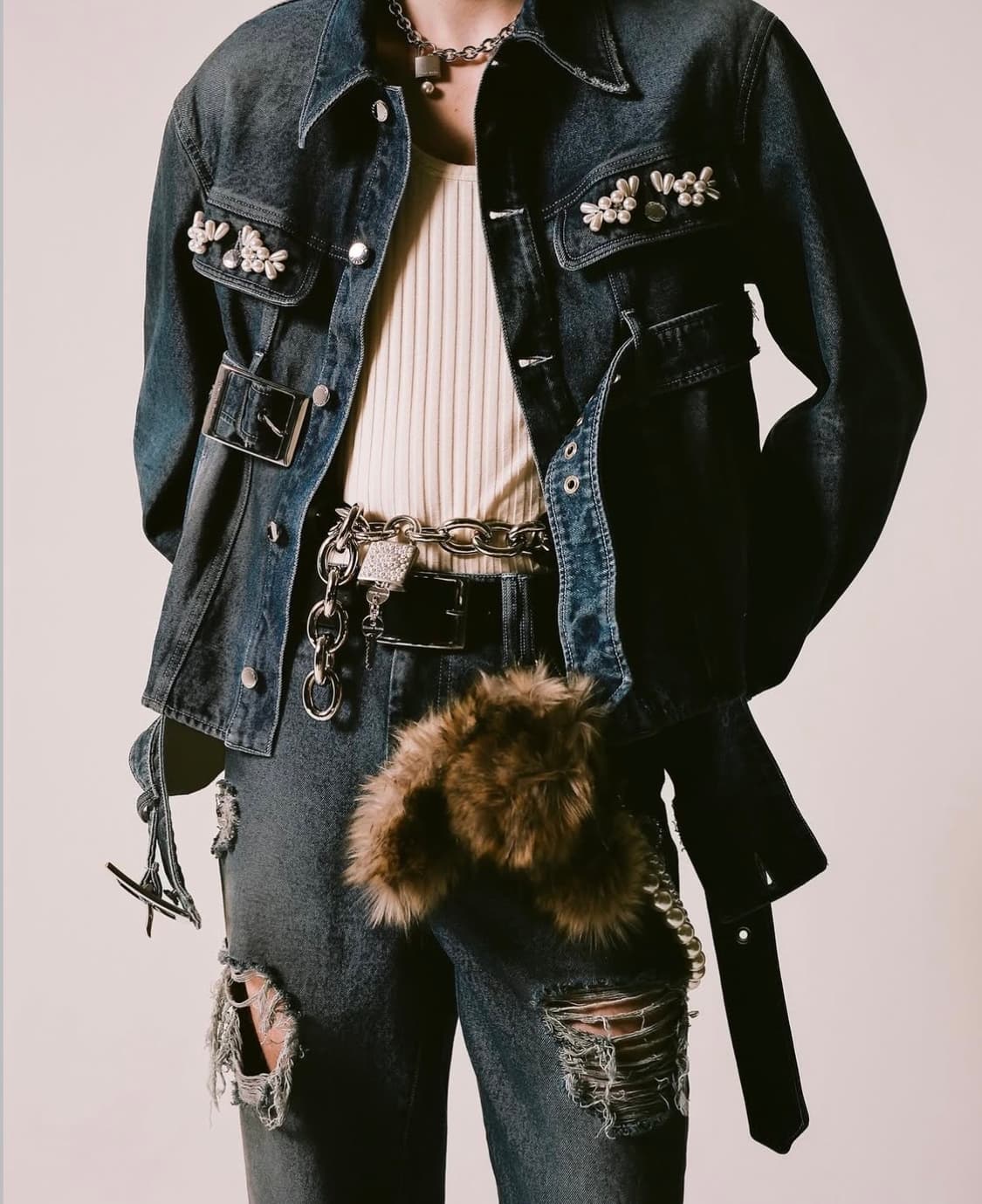 시몬로샤 25fw 폭스 퍼 동전지갑/키링 상품이미지5