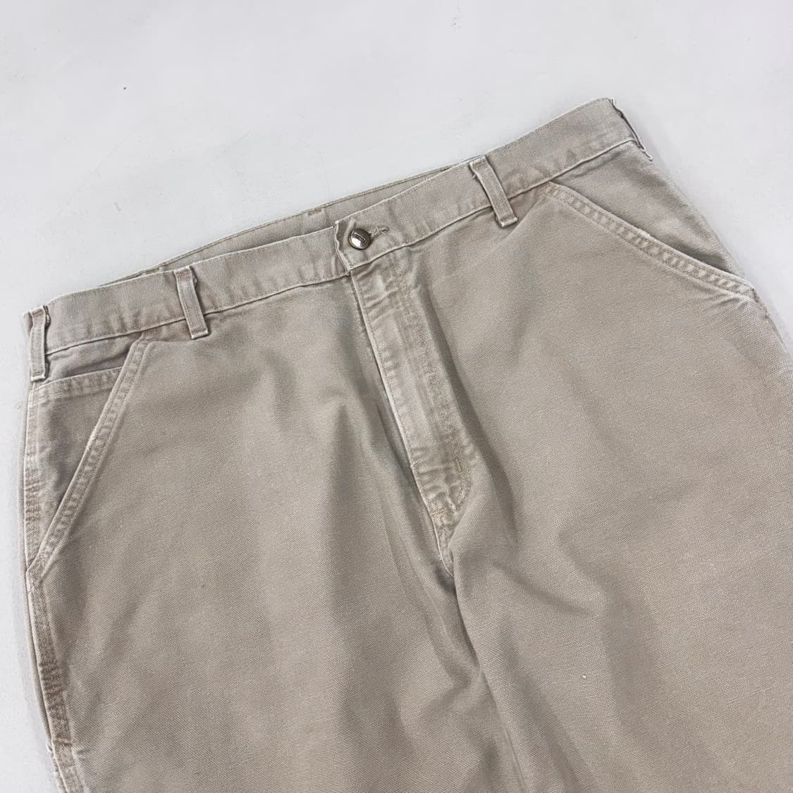 칼하트 OG 가죽패치 카펜터 덕캔버스 와이드 워크팬츠 상품이미지4