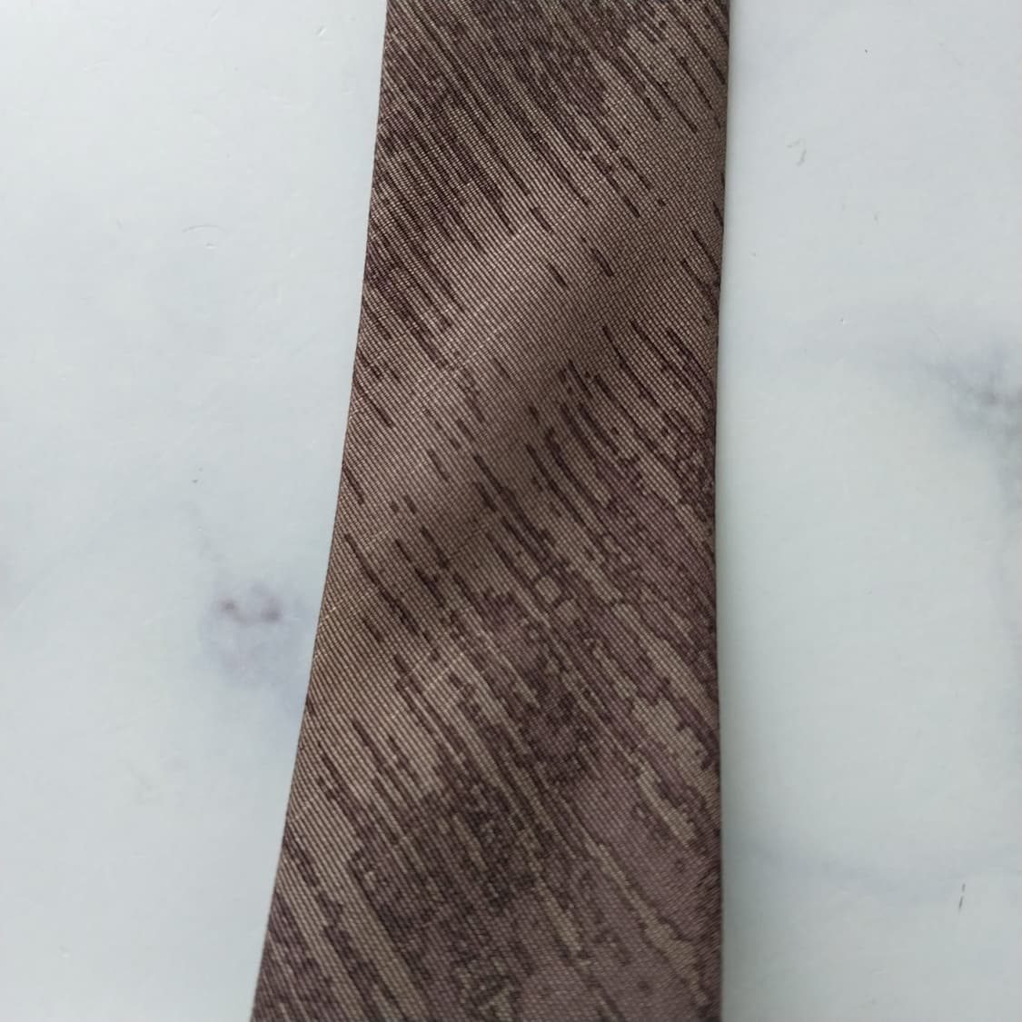 아르마니 꼴레지오니 브라운 패턴 넥타이 9.8cm A등급 K2448 상품이미지10