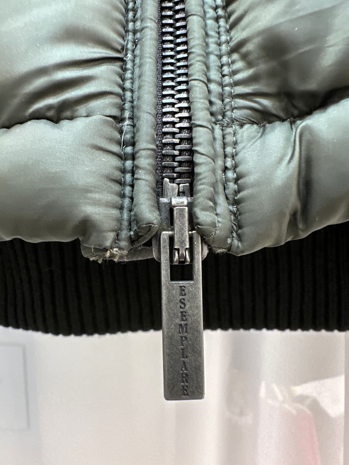 Esemplare 패딩 니트 집업 상품이미지4