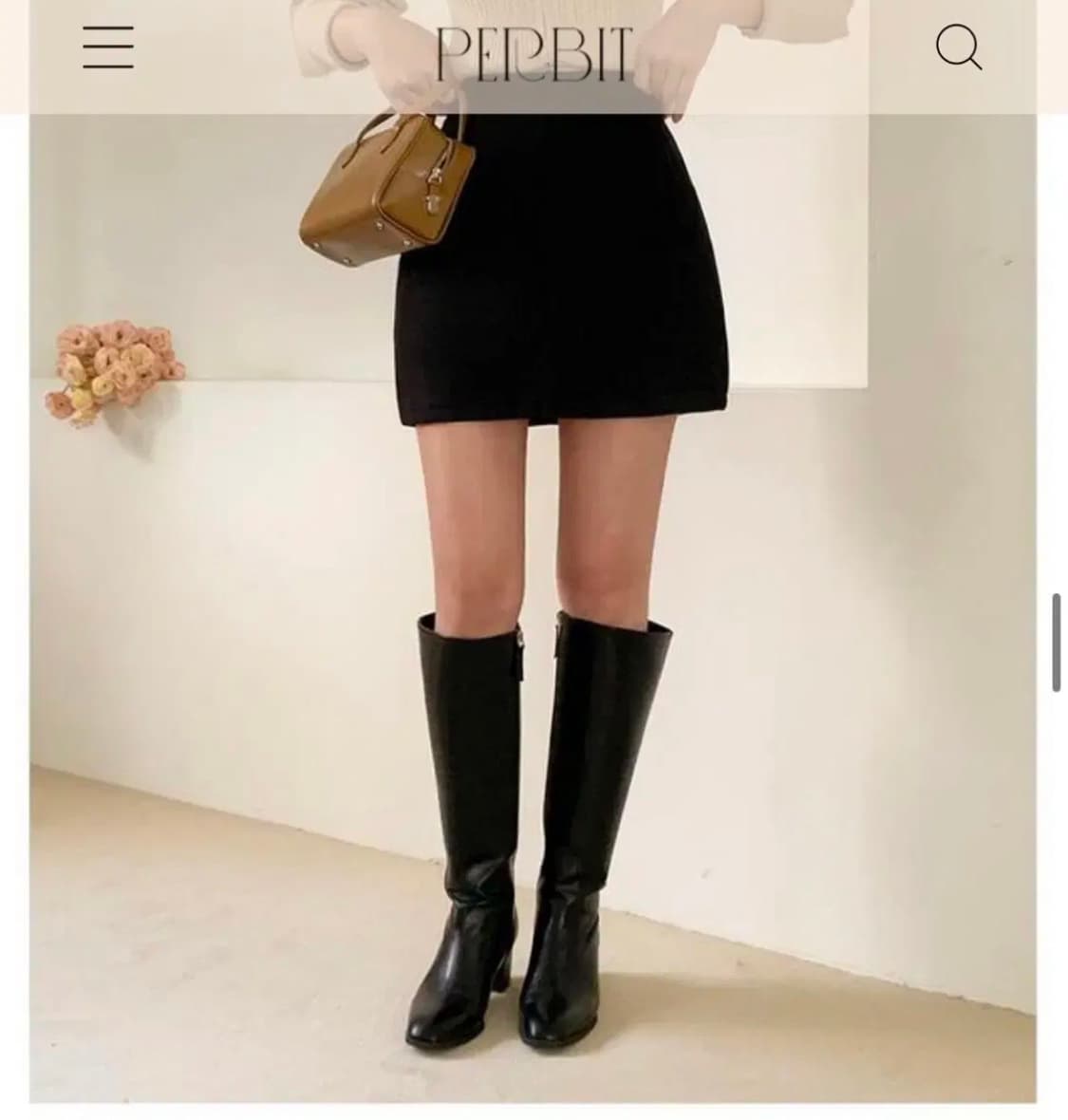 퍼빗 노팅힐 롱부츠 블랙 (230) 상품이미지2