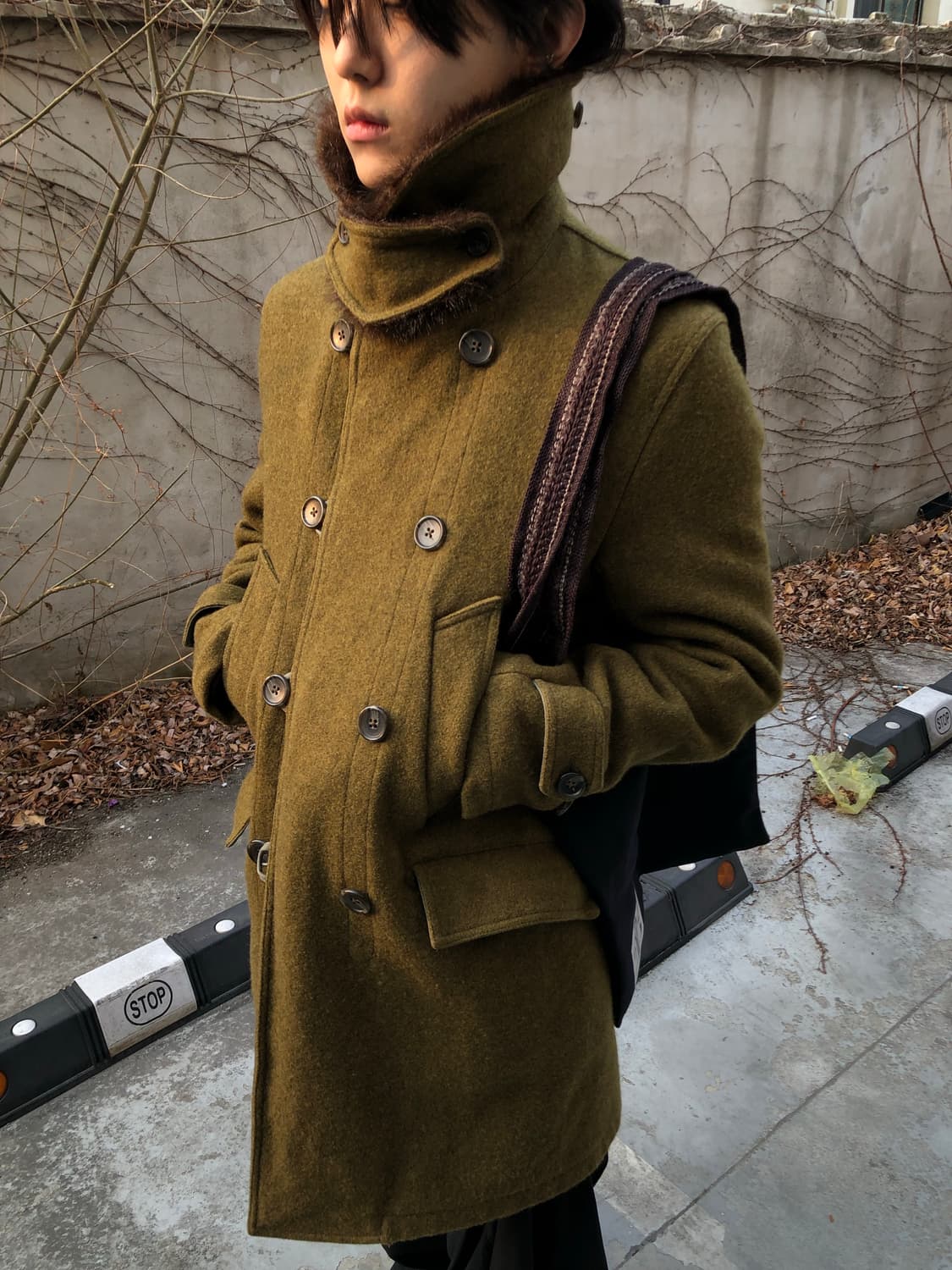 엔지니어드 가먼츠 올리브 울 매키노 코트 상품이미지1