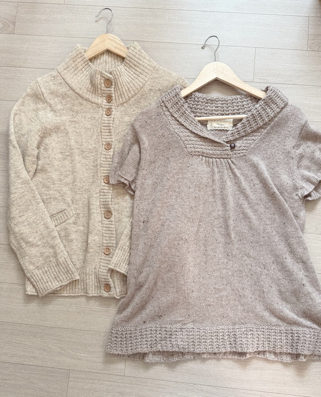 양모 모리걸 니트 가디건 상품이미지3