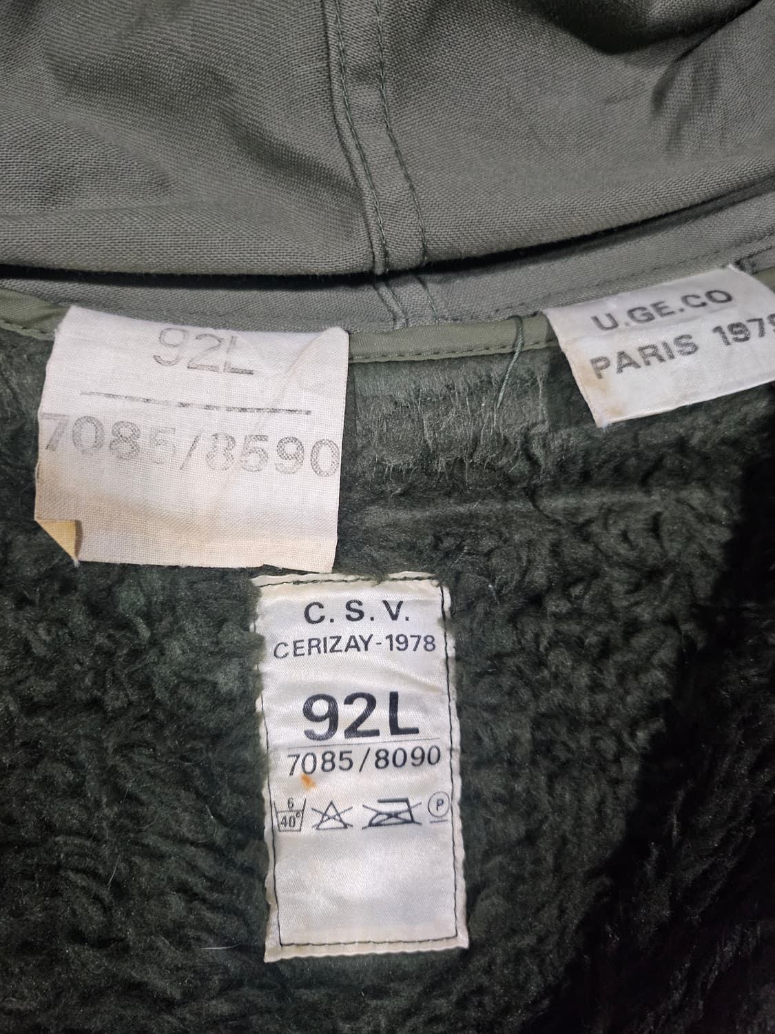 70s 프랑스군 오리지날 S300파카 m64 92L 상품이미지3