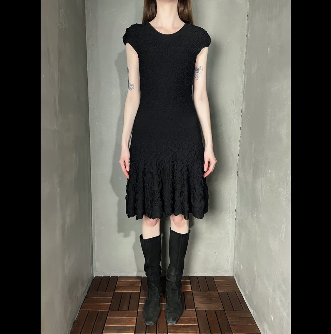 알렉산더 맥퀸 버블 자카드 니트 드레스 상품이미지1