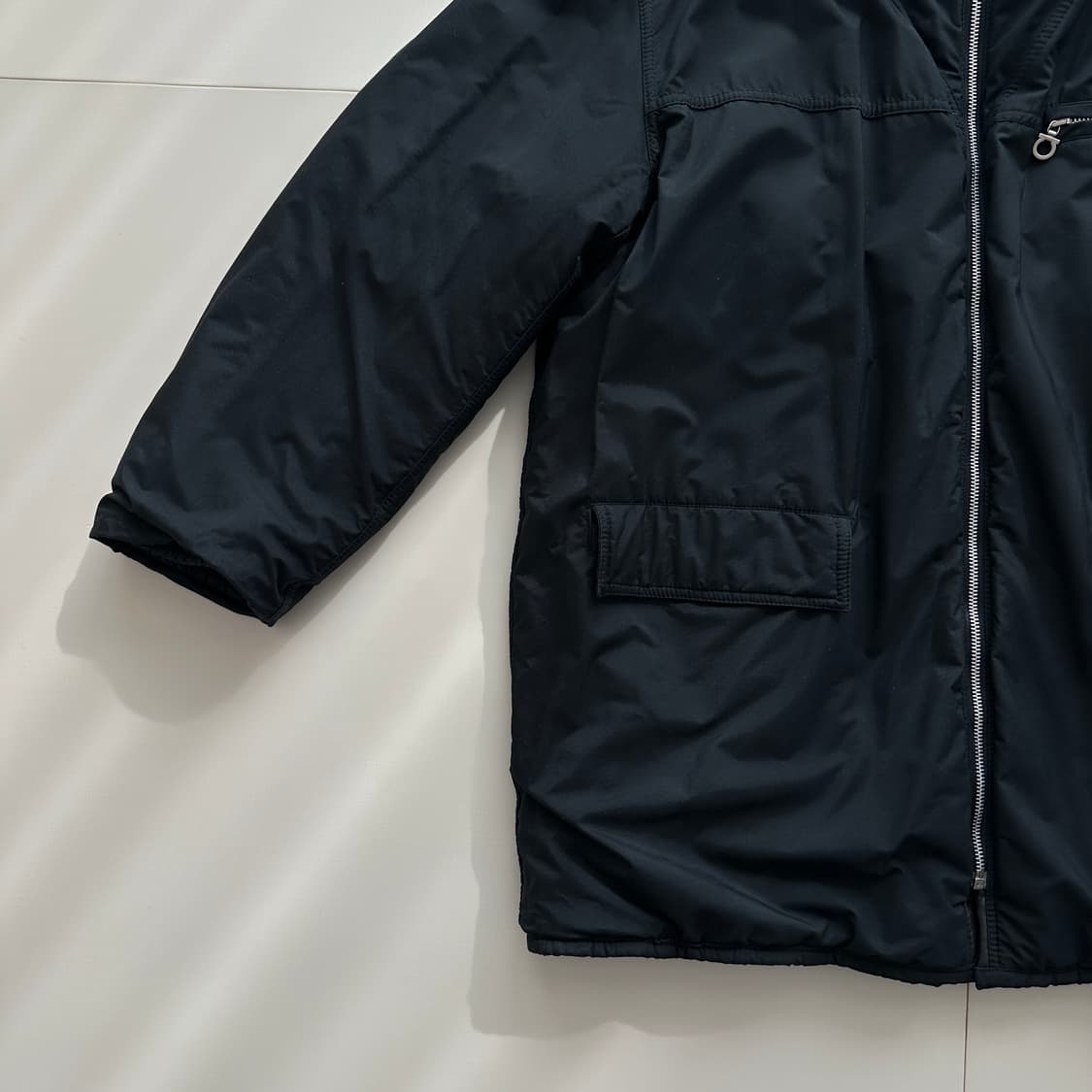 00년대 페라가모 48 리버서블 나파 레더 패딩 코트 ITALY MADE 상품이미지8