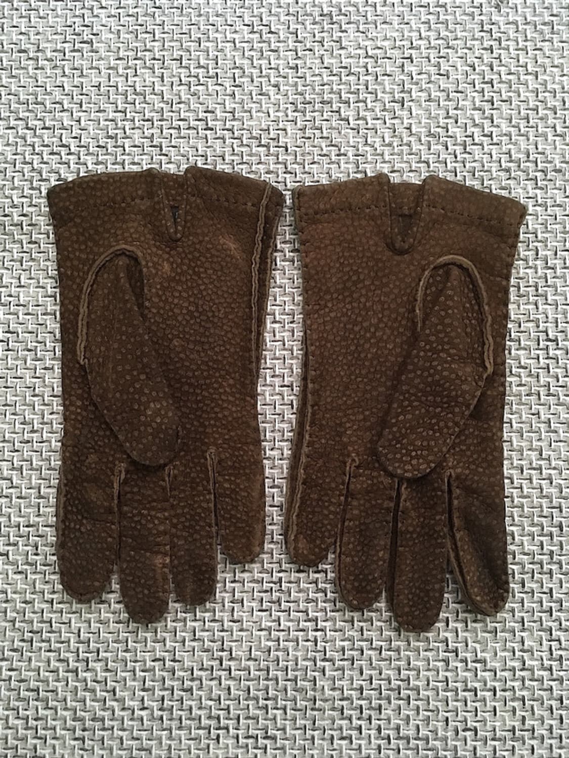 Italy made vtg carpincho leather gloves 상품이미지4