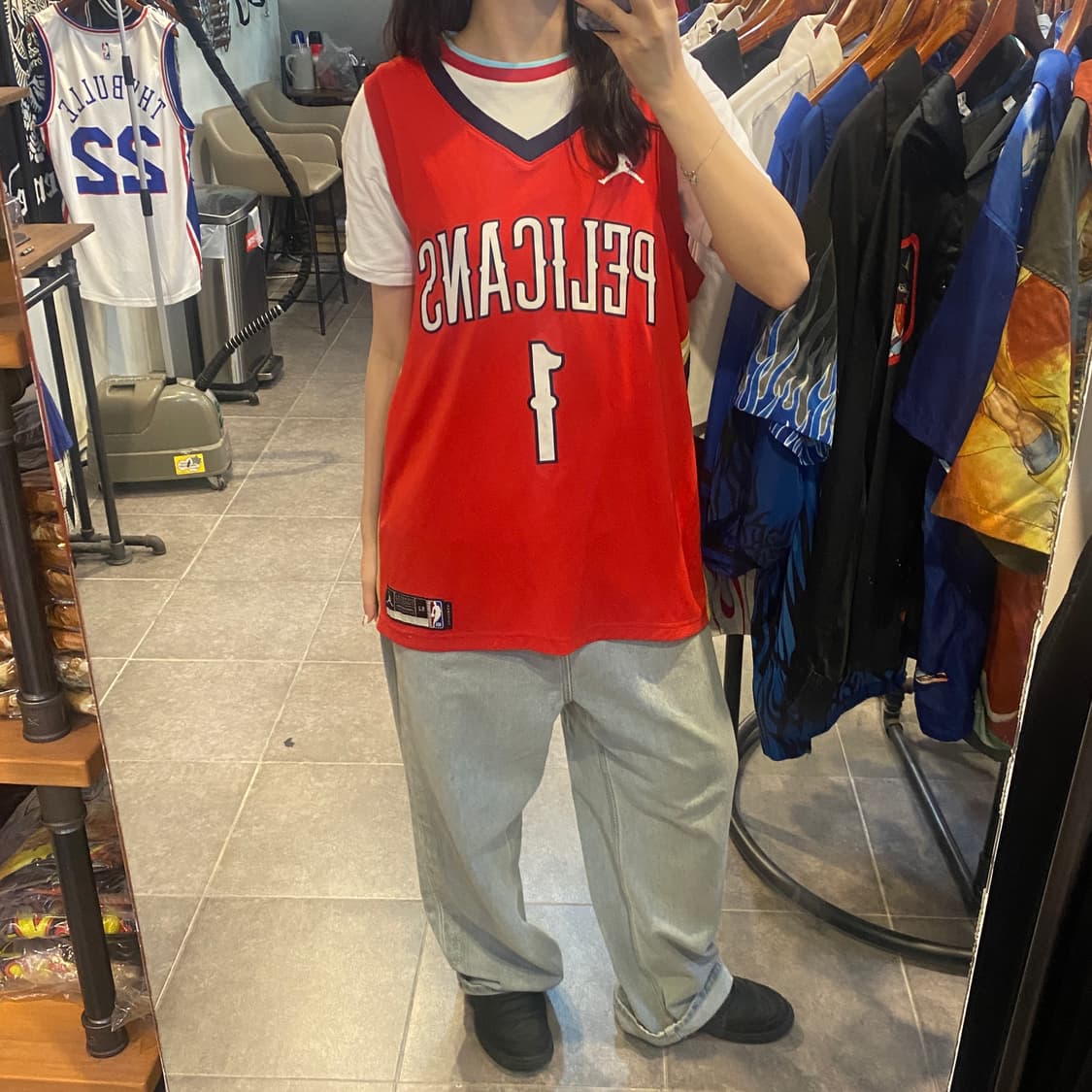 [NO.9] NBA Pelicans WILLIAMS 레드 져지 상품이미지4