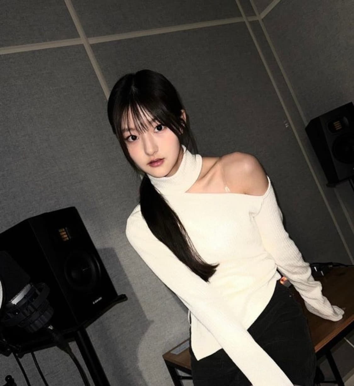 루시르주 초커 니트 키오프 하늘  상품이미지1