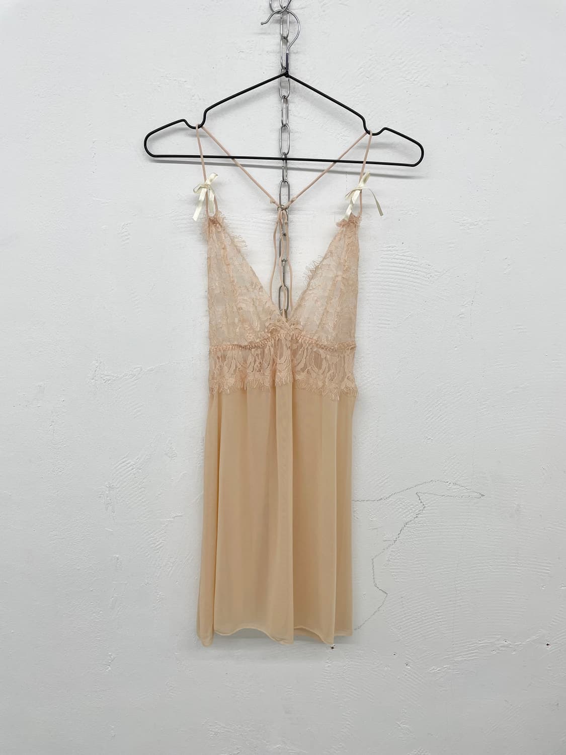 시어 레이스 리본 슬립 상품이미지4