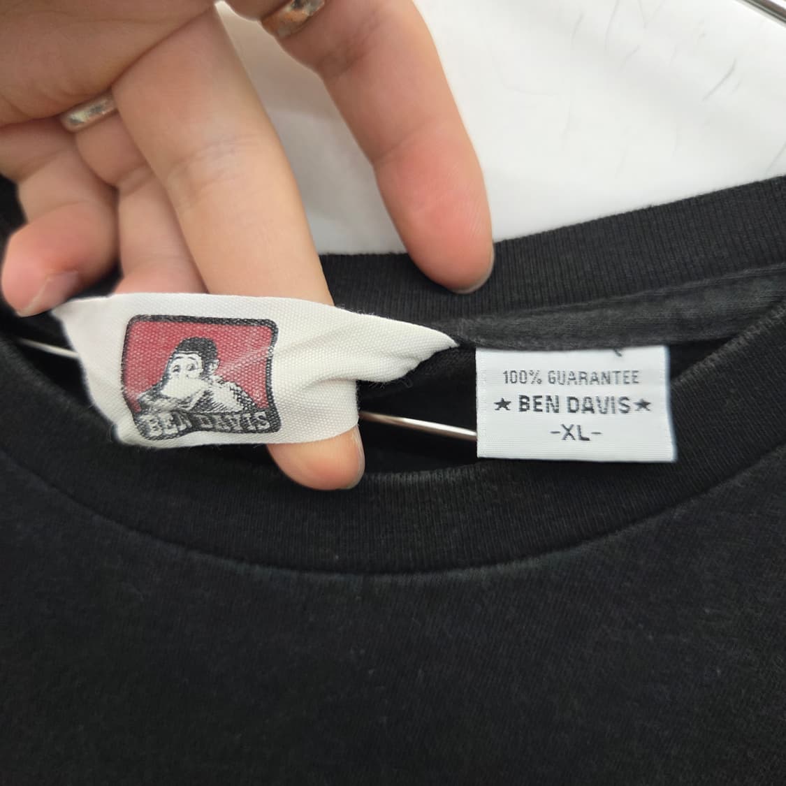 벤데이비스 빈티지 반팔티 블랙 남성XL 상품이미지6