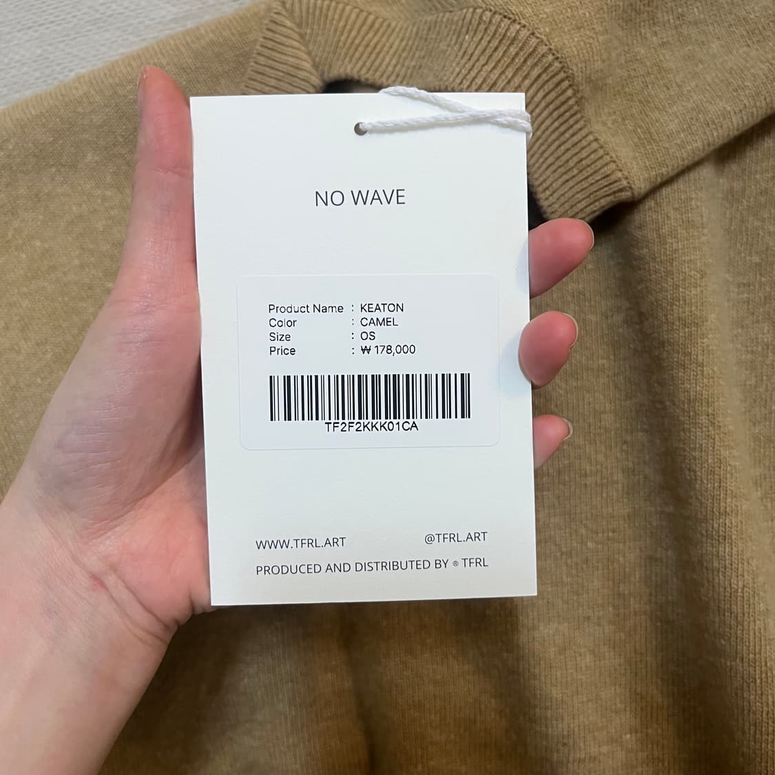 [새상품] TFRL 티에파렐 트위스트 브이넥 니트  상품이미지8