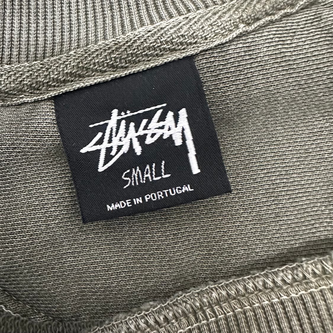 Stussy 스투시 다이스 피그먼트 다이드 맨투맨 카키 S 상품이미지4