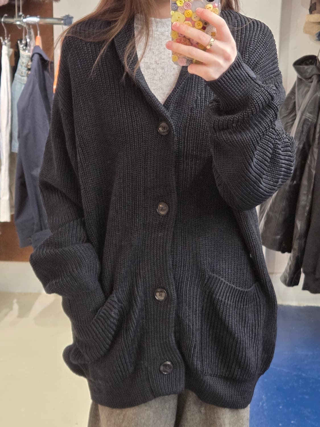 유나이티드 애로우즈 숄카라 가디건 상품이미지1